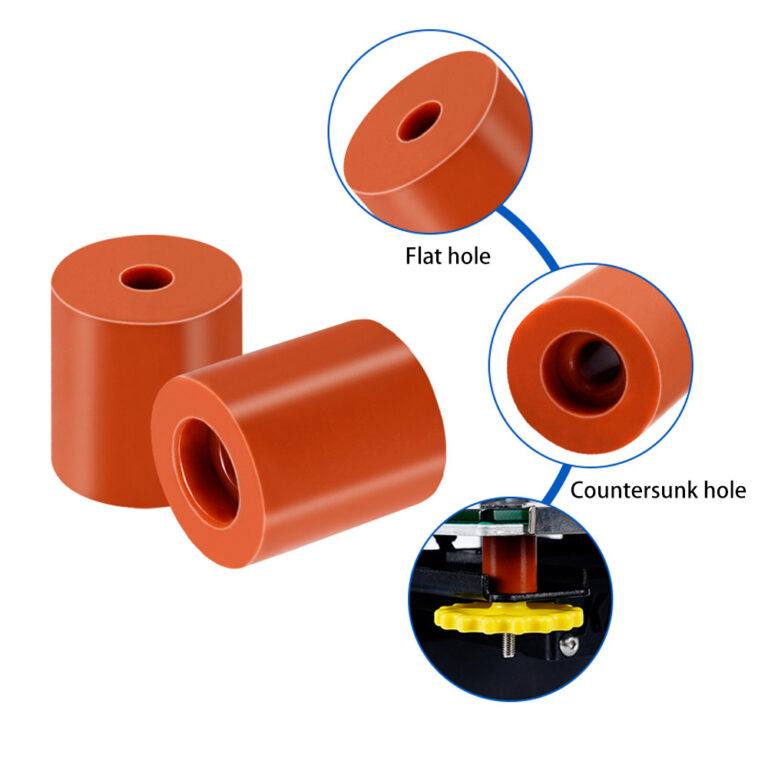 Espaçador Silicone Laranja 18mm de compressão para nivelamento da hotbed (leveling shock absorber Spring) - AIMSOAR - Image 5