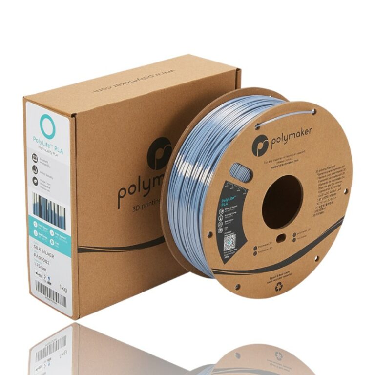 PLA PolyLite™ Silk 1kg Silver - Polymaker - Image 6