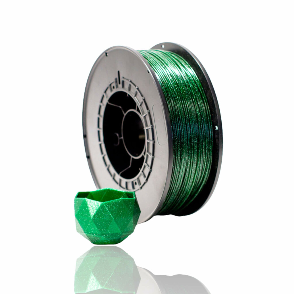 PETG 1kg Shiny Green Glitter - Filalab
