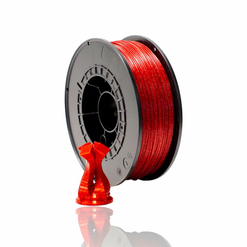 PETG 1kg Shiny Red Glitter - Filalab
