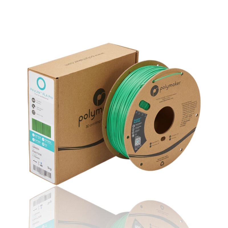 PolyLite PLA Pro 175 Spool Picture Asymmetric evolt portugal espana filamento impressao 3d green verde