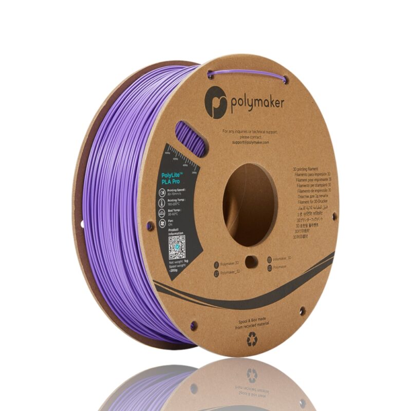 PolyLite PLA Pro 175 Spool Picture Asymmetric evolt portugal espana filamento impressao 3d roxo purple