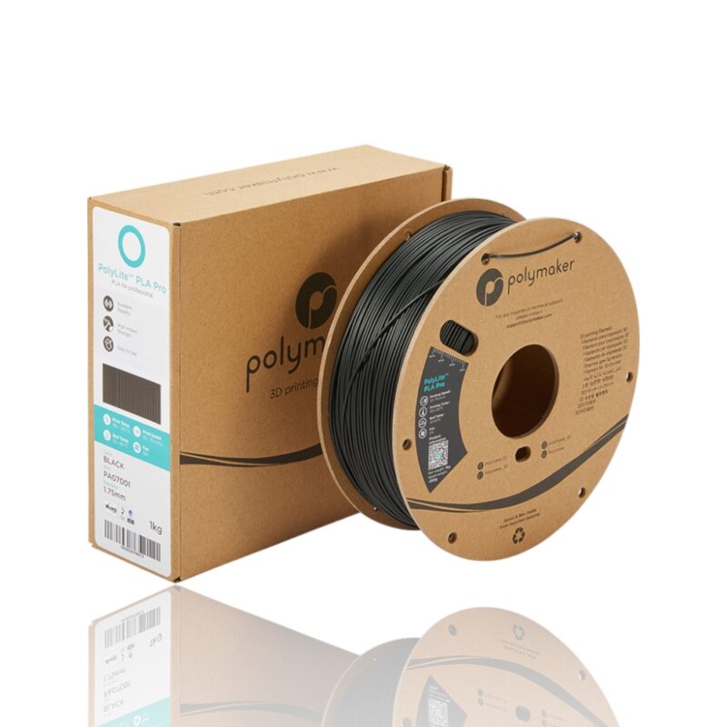PolyLite PLA Pro 175 Spool Picture Asymmetric evolt portugal espana filamento impressao 3d black preto