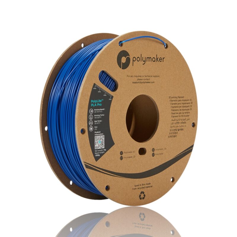 PolyLite PLA Pro 175 Spool Picture Asymmetric evolt portugal espana filamento impressao 3d blue