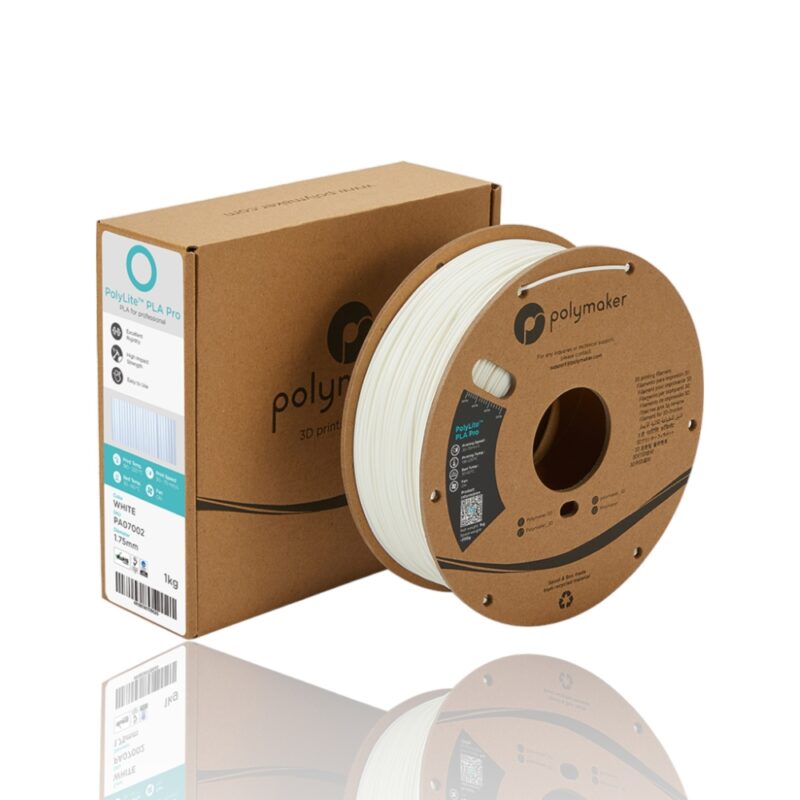 PolyLite PLA pro 175 Spool Picture Asymmetric evolt portugal espana filamento impressao 3d branco white