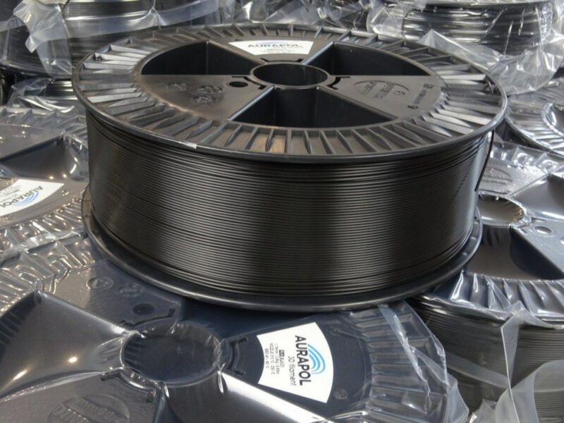 AURAPOL PLA 3D Filament Black 1 Portugal Espana Evolt Impressao 3D