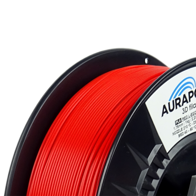 AURAPOL PLA 3D Filament L EGO red 1 Portugal Espana Evolt Impressao 3D