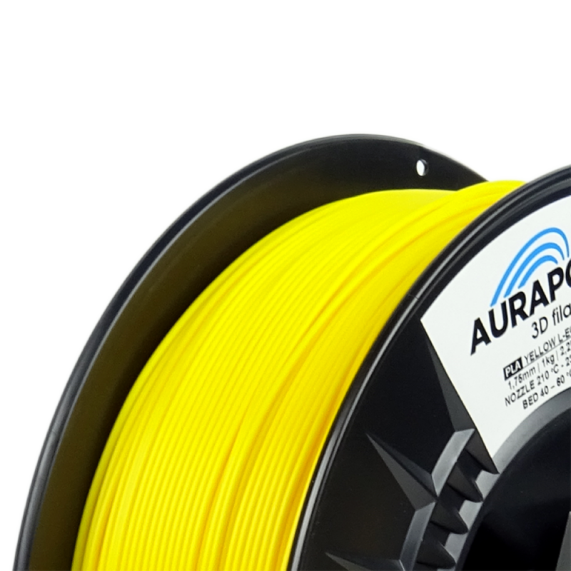 AURAPOL PLA HT110 3D Filament Yellow 1 Portugal Espana Evolt Impressao 3D