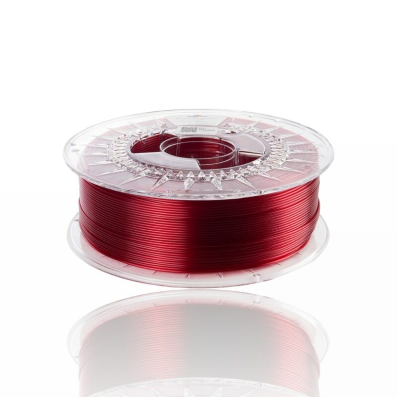 pctg evolt-portugal espana filamento impressao 3d transparent red