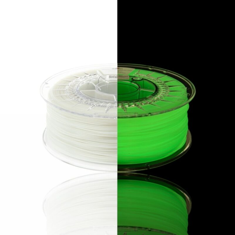 petg glow in dark green verde 2 evolt portugal espana filamento impressao 3d