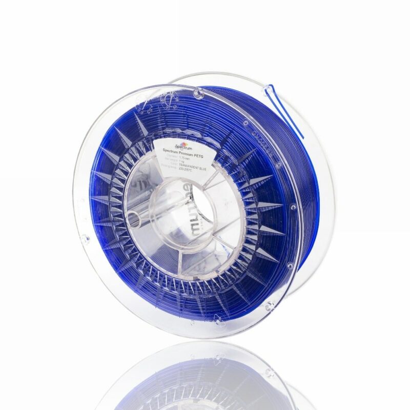 petg premium evolt portugal espana filamento impressao 3d transparent blue azul