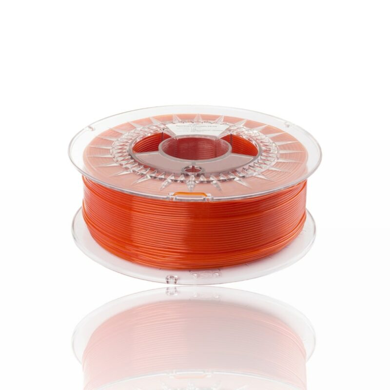 petg premium evolt portugal espana filamento impressao 3d transparent orange laranja