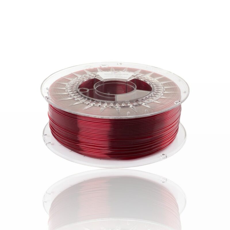 petg premium evolt portugal espana filamento impressao 3d transparent red vermelho