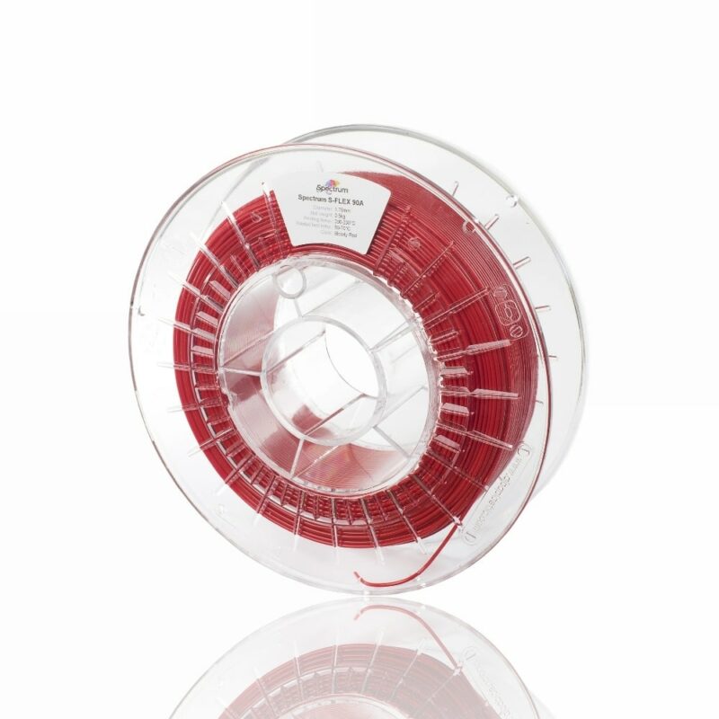 s flex 90a bloody red scaled evolt portugal espana filamento impressao 3d