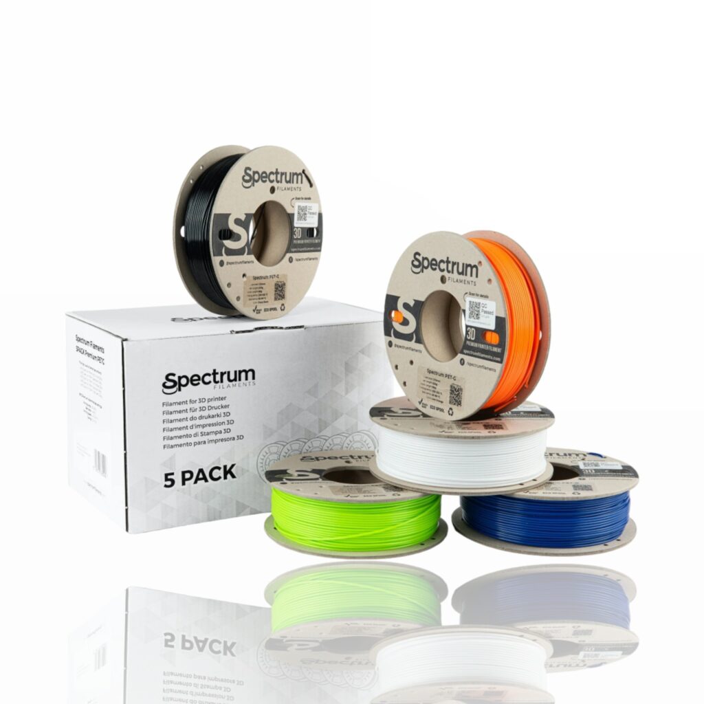 Filament Spectrum 5PACK evolt portugal espana filamento impressao 3d petg premium