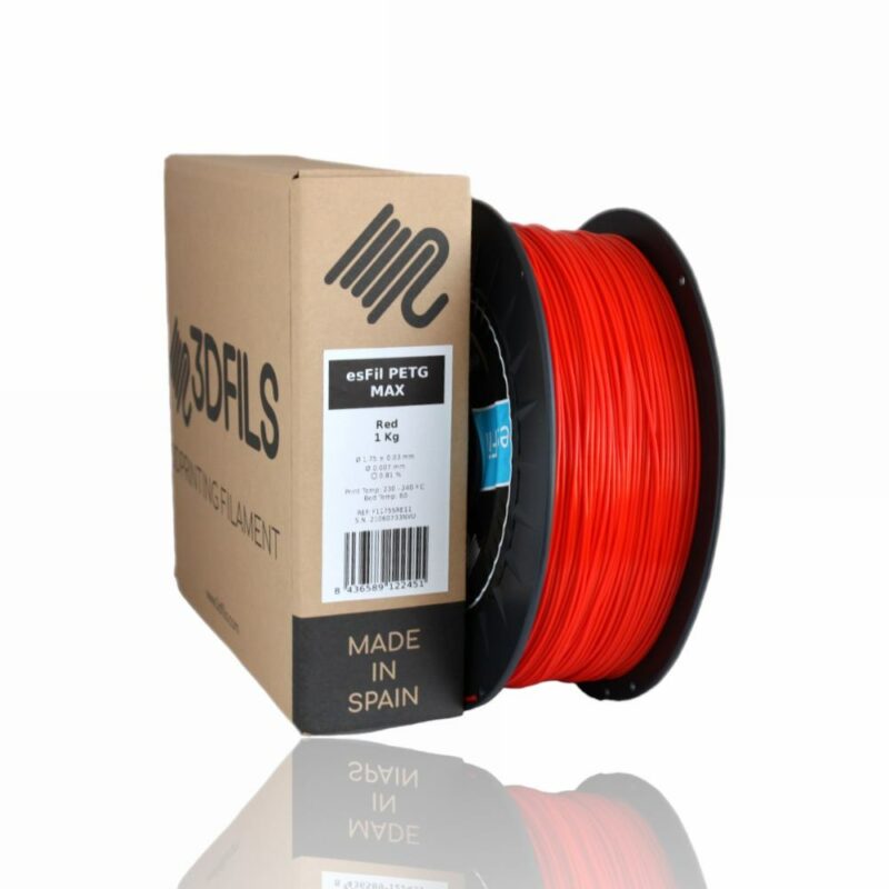 PETG RED Portugal Espana Evolt Impressao 3D