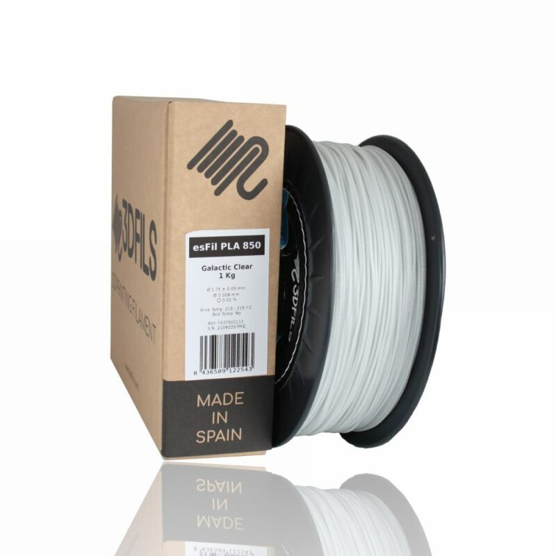PLA GALACTIC CLEAR Portugal Espana Evolt Impressao 3D