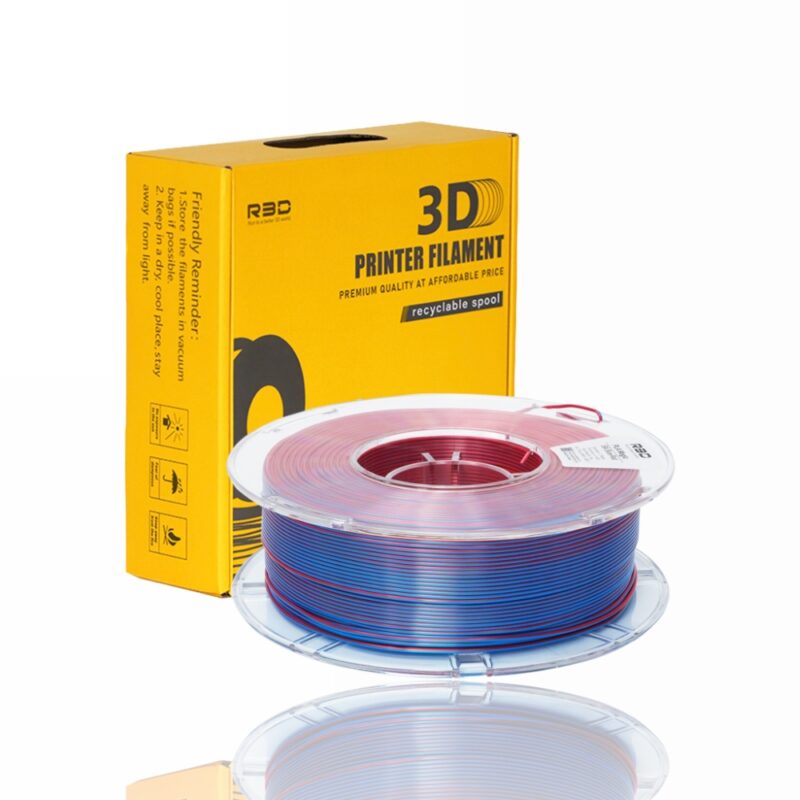R3D Dual PLA evolt portugal espana filamento impressao 3d blue red