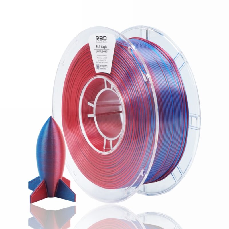 R3D Dual PLA evolt portugal espana filamento impressao 3d blue red
