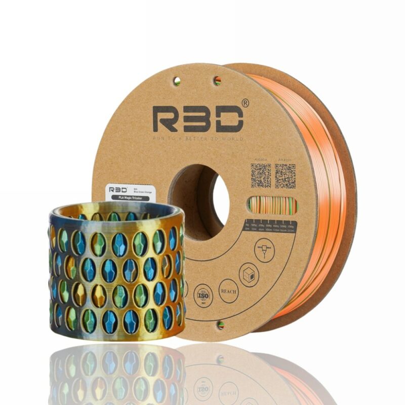R3D PLA evolt portugal espana filamento impressao 3d Blue Green Orange