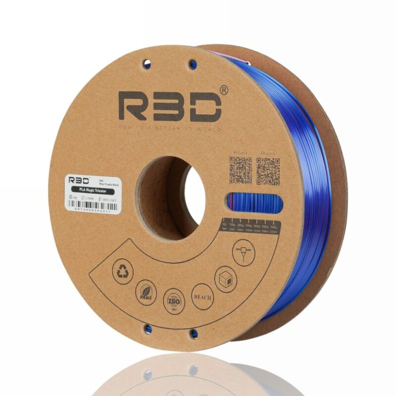 R3D PLA evolt portugal espana filamento impressao 3d Blue purple black