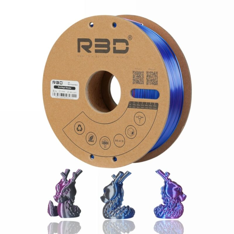 R3D PLA evolt portugal espana filamento impressao 3d Blue purple black