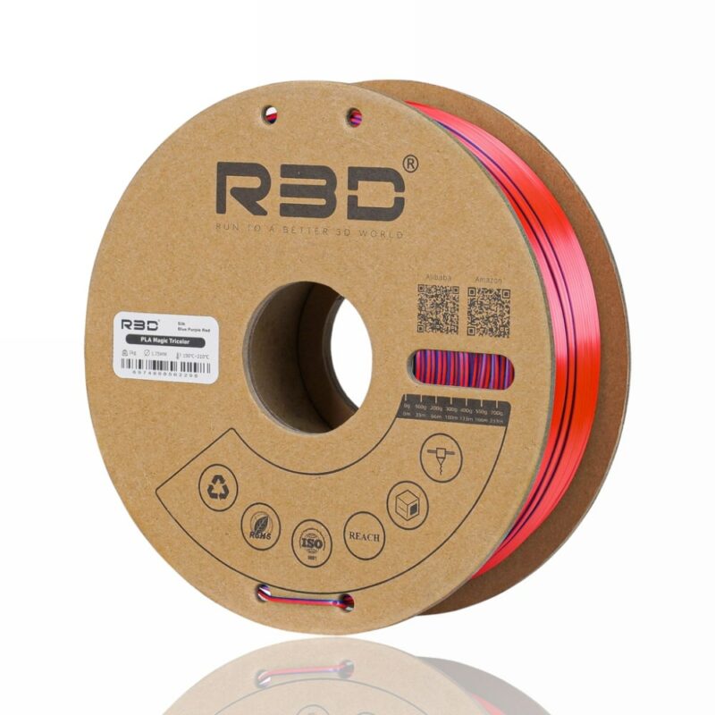 R3D PLA evolt portugal espana filamento impressao 3d Blue purple red