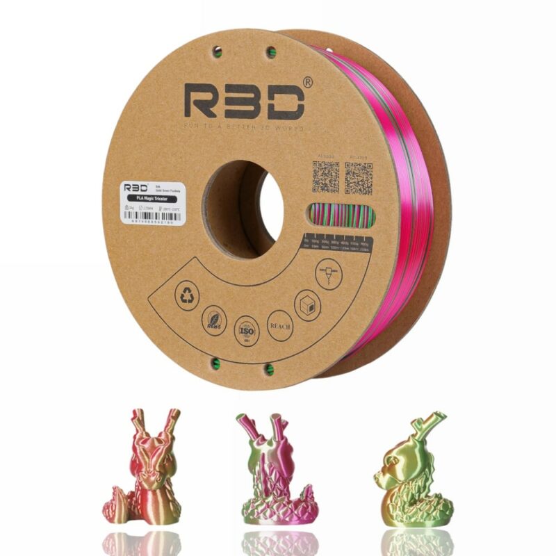 R3D PLA evolt portugal espana filamento impressao 3d gold green fuchsia