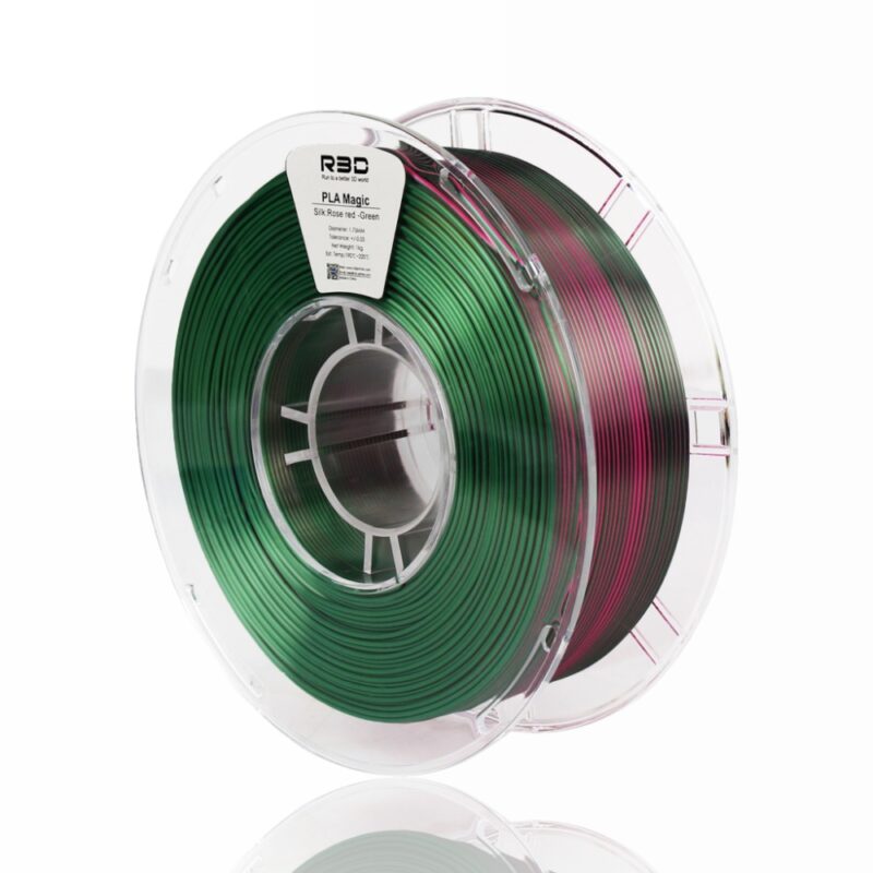 R3D Dual PLA evolt portugal espana filamento impressao 3d rose red green