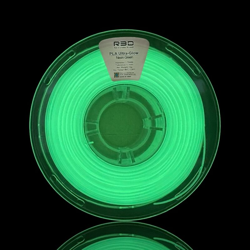 R3D ultra Glow evolt portugal espana filamento impressao 3d green