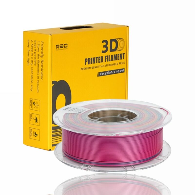 r3d pla silk evolt portugal espana filamento impressao 3d rainbow two