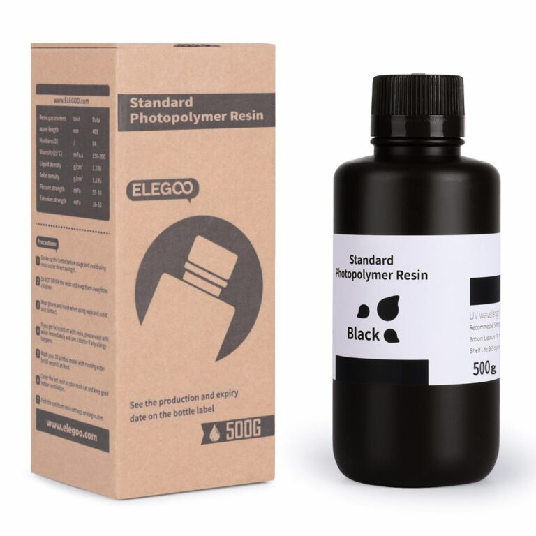 500g Resina Impressão 3D Standard LCD UV Black - Elegoo Mars - Image 2