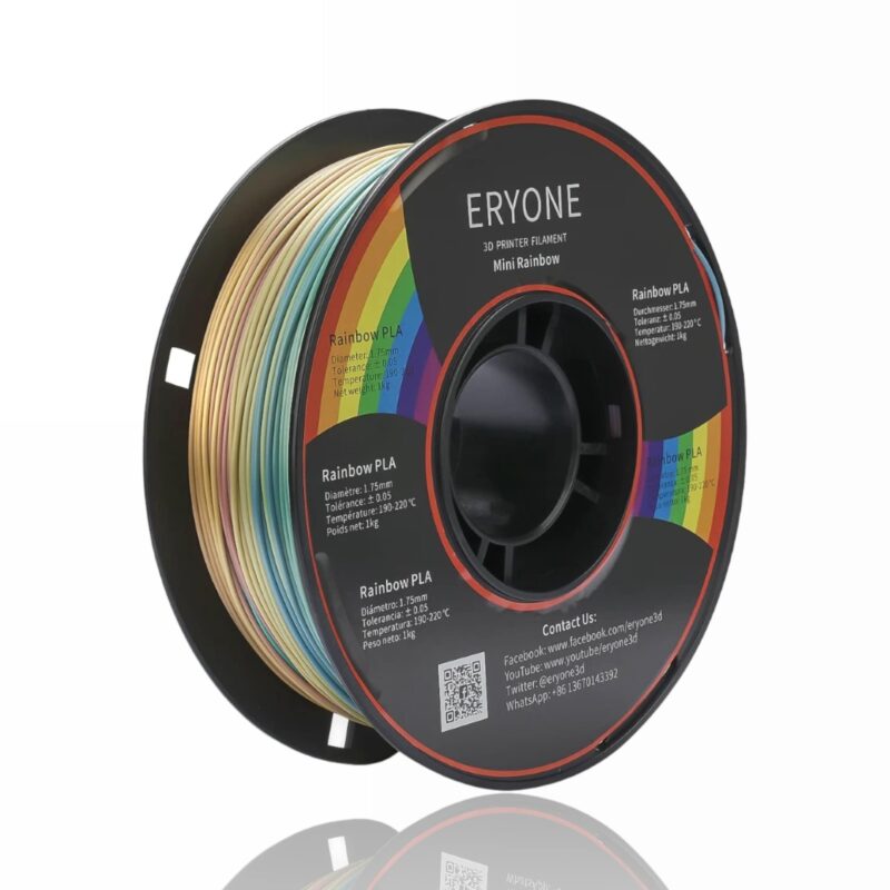 rainbow mini pla eryone 2 evolt portugal espana filamento impressao 3d