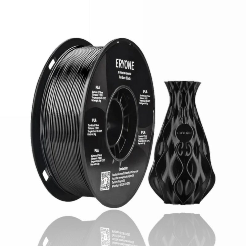 pla carbon fiber eryone black 1 evolt portugal espana filamento impressao 3d