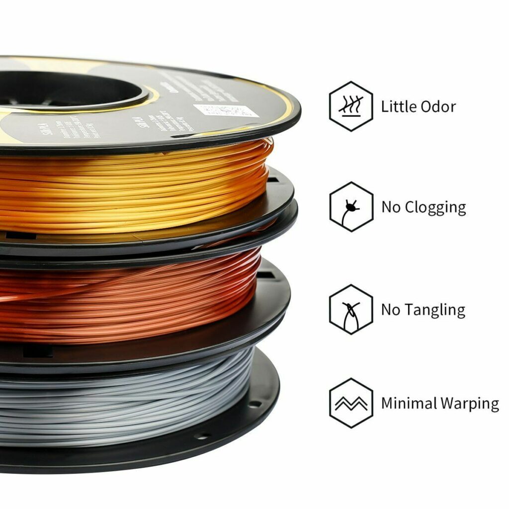 pla combination silk copper silver gold eryone evolt portugal espana filamento impressao 3d