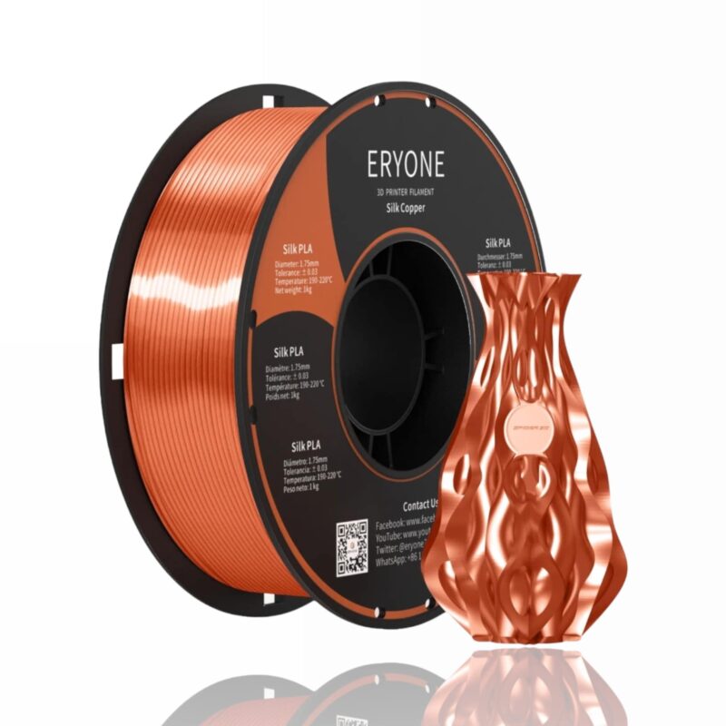 pla silk copper eryone evolt portugal espana filamento impressao 3d