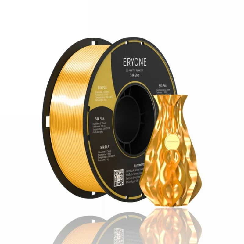 pla silk eryone evolt portugal espana filamento impressao 3d gold