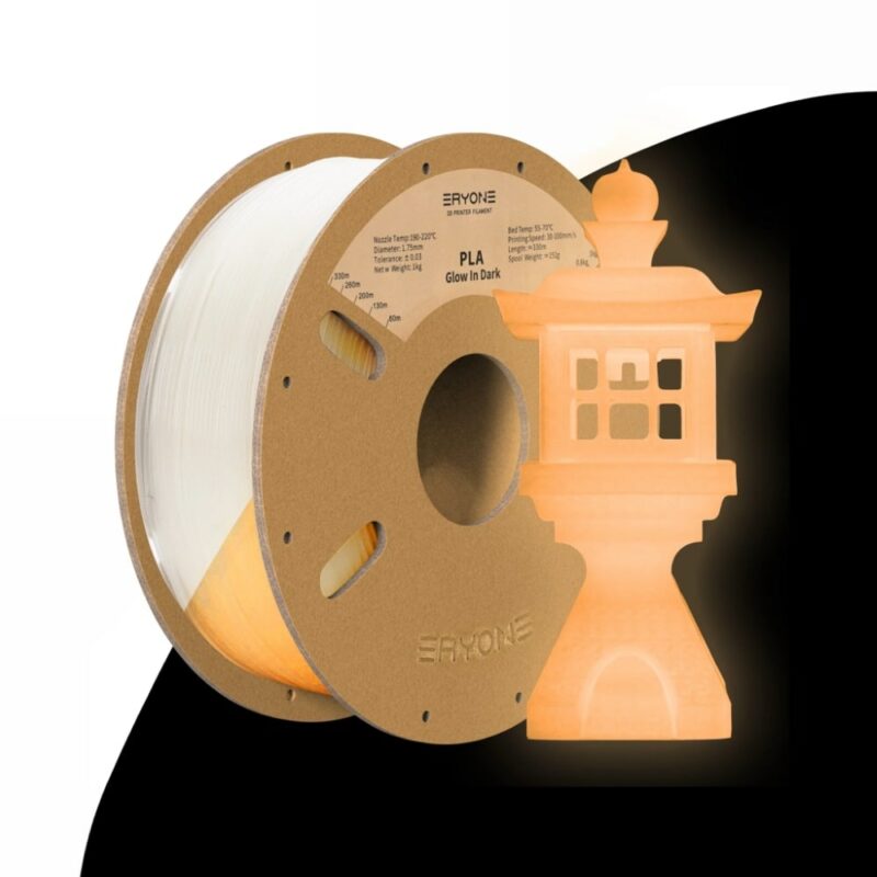 pla special eryone glow orange yellow evolt portugal espana filamento impressao 3d