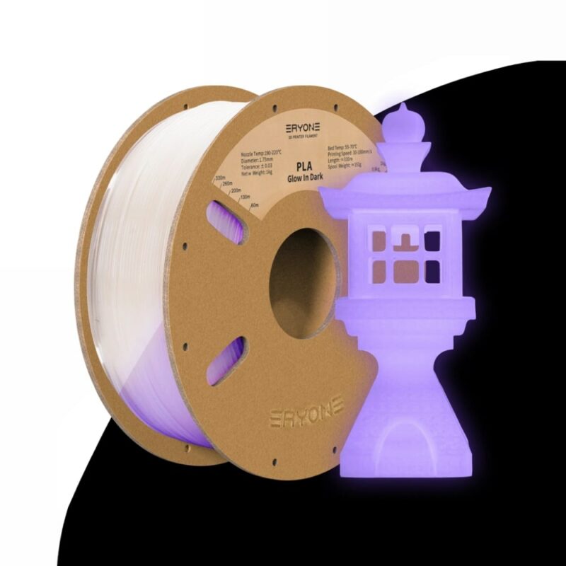 pla special eryone glow purple evolt portugal espana filamento impressao 3d