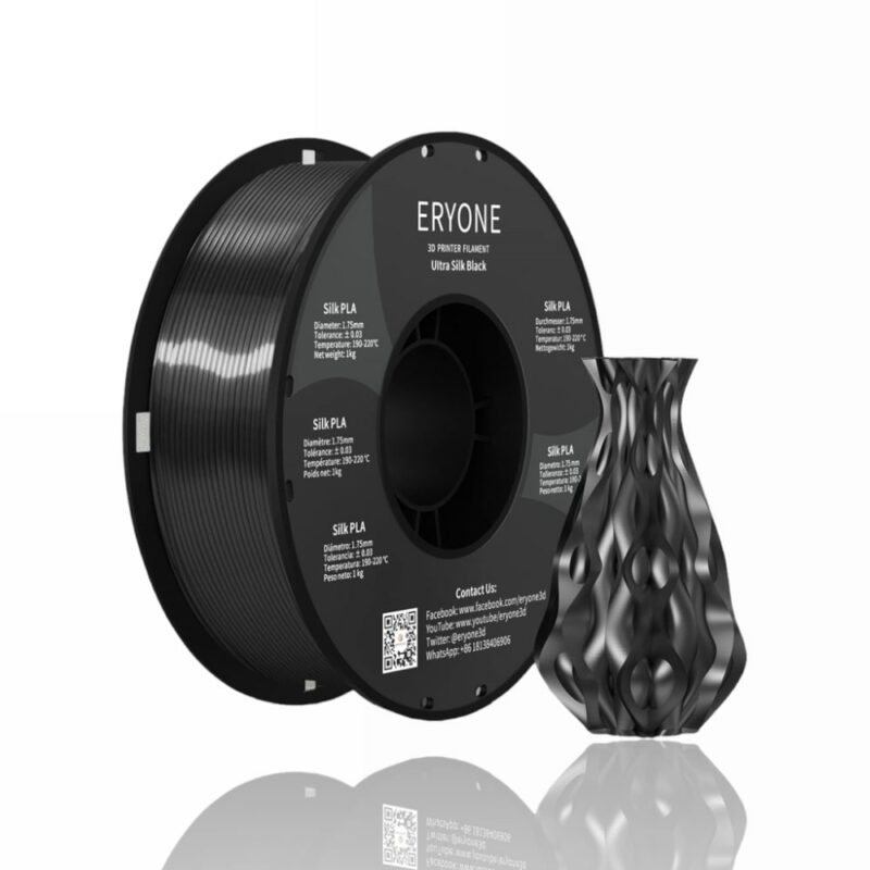 pla ultra silk eryone black evolt portugal espana filamento impressao 3d