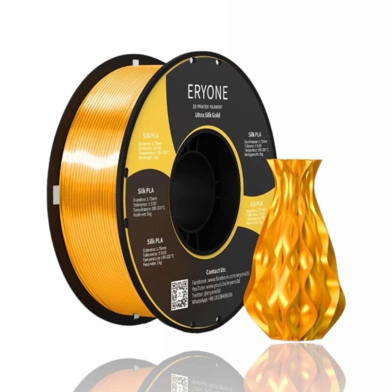pla ultra silk gold eryone evolt portugal espana filamento impressao 3d