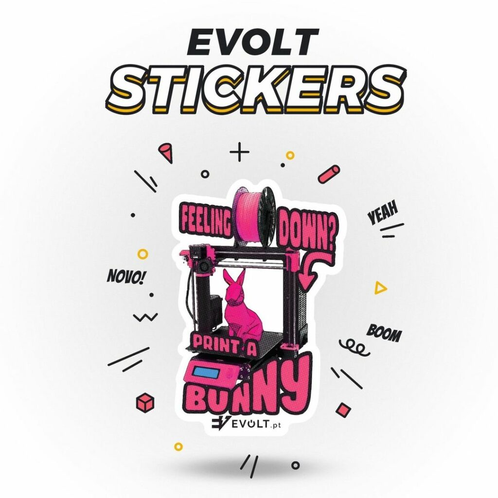 Stickers Evolt Print a Bunny