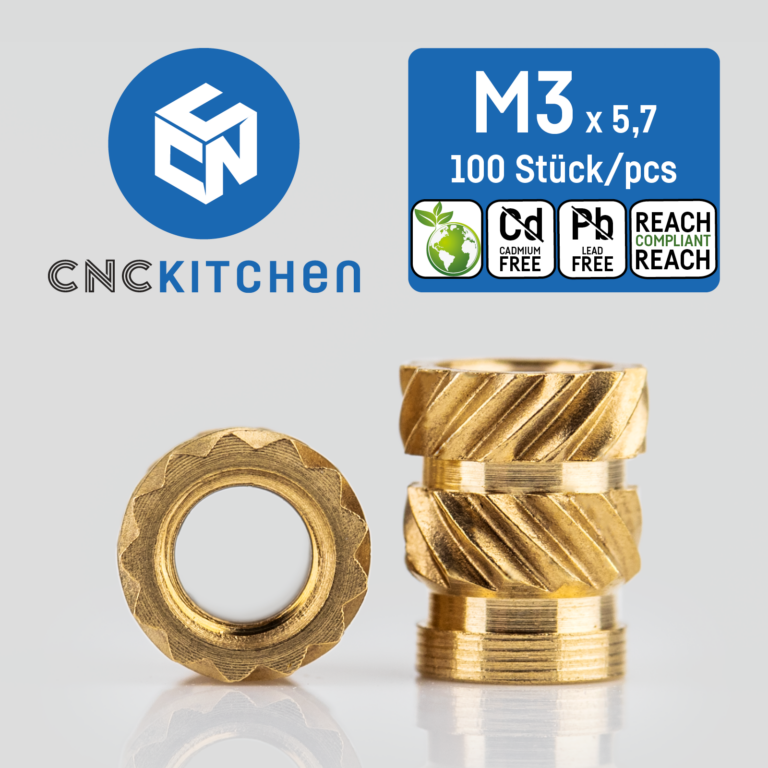 Threaded inserts - M3 standard 100 pcs - CNC Kitchen - Image 2