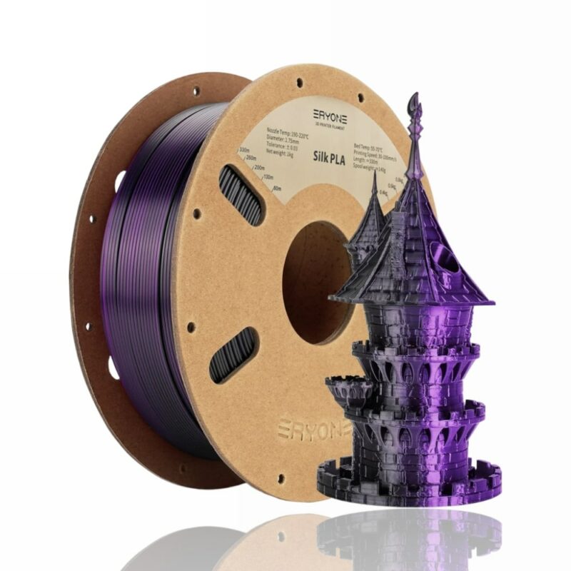 pla dual color black purple evolt portugal espana filamento impressao 3d