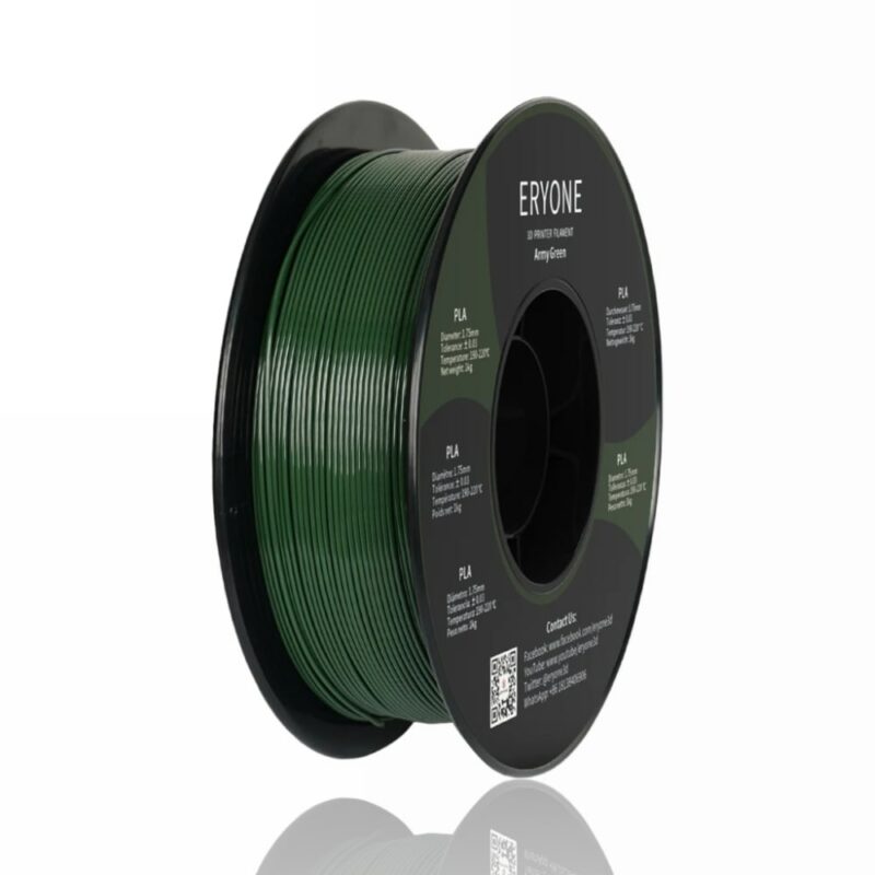 pla standard eryone army green evolt portugal espana filamento impressao 3d