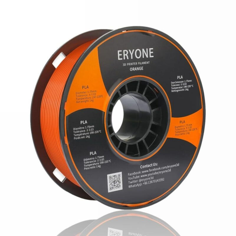 pla standard eryone orange evolt portugal espana filamento impressao 3d