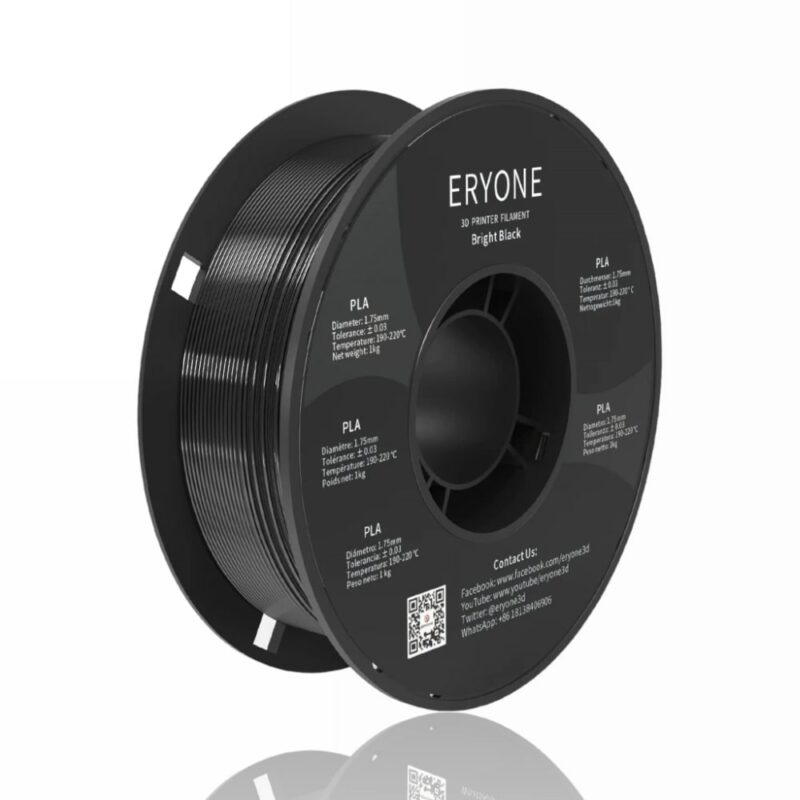 pla standard bright black evolt portugal espana filamento impressao 3d