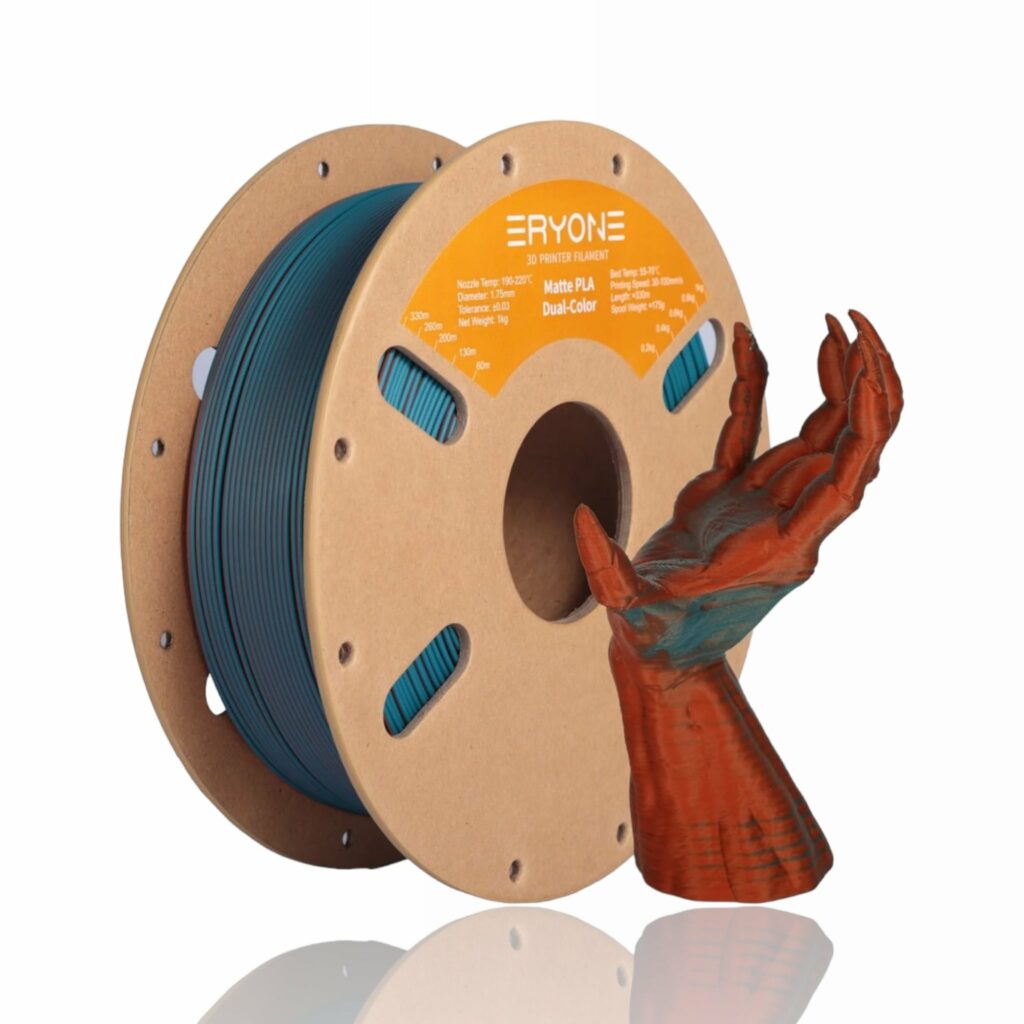 BLUE GREEN BURNT ORANGE eryone matte dual evolt portugal espana filamento impressao 3d
