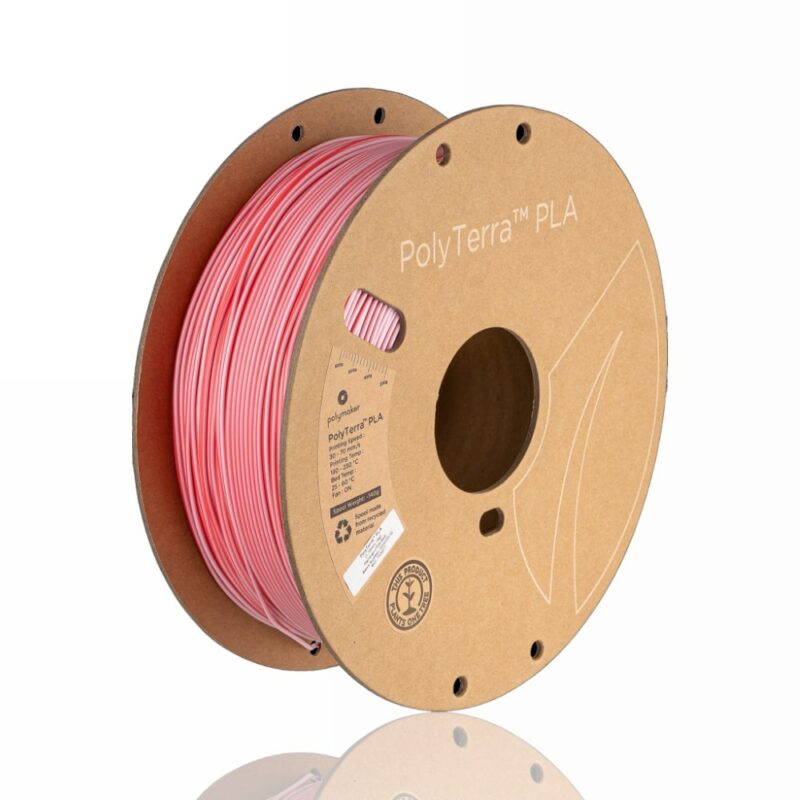 PolyTerra Dual PLA 1.75mm 1kg Flamingo Pink evolt portugal espana filamento impressao 3d