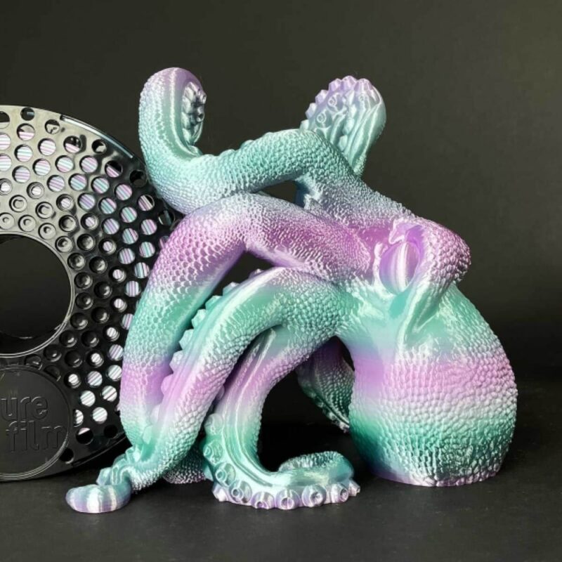 3d printed dragon silk rainbow aurora evolt portugal espana filamento impressao 3d